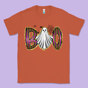 Boo Ghost Classic Tee Designed By Racoondesign