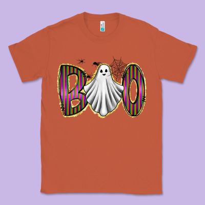 Boo Ghost Classic Tee Designed By Racoondesign