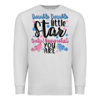 Dove Grey twinkle twinkle little star Premium Sweatshirt - MaliasSmallBusiness