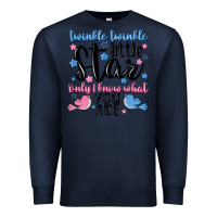 Navy twinkle twinkle little star Premium Sweatshirt - MaliasSmallBusiness