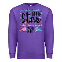 Purple twinkle twinkle little star Premium Sweatshirt - MaliasSmallBusiness