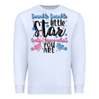 White twinkle twinkle little star Premium Sweatshirt - MaliasSmallBusiness