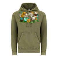 Vintage Olive Sheep coffee cups Vintage Hoodie - texasbilliewilder