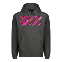 Charcoal Heather leopar and cowhide with heart candies Premium Hoodie - AdoDesignShop
