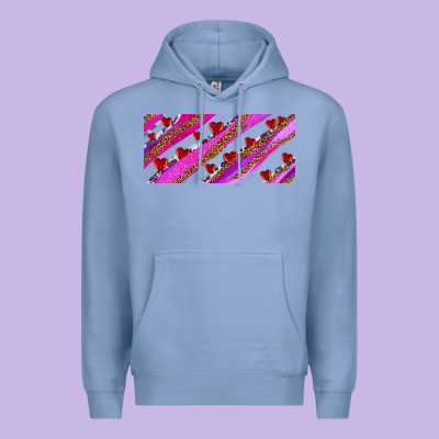 Leopar And Cowhide With Heart Candies Premium Hoodie Designed By Adodesignshop