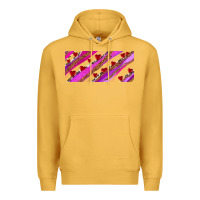 Mustard leopar and cowhide with heart candies Premium Hoodie - AdoDesignShop
