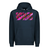 Navy leopar and cowhide with heart candies Premium Hoodie - AdoDesignShop