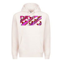Pale Pink leopar and cowhide with heart candies Premium Hoodie - AdoDesignShop