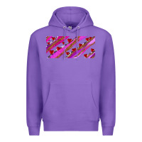 Purple leopar and cowhide with heart candies Premium Hoodie - AdoDesignShop