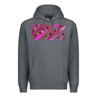 Rock leopar and cowhide with heart candies Premium Hoodie - AdoDesignShop