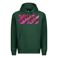 Sports Green leopar and cowhide with heart candies Premium Hoodie - AdoDesignShop