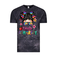 Cloud Black hello fourth grade Vintage Tee - texasbilliewilder