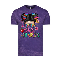 Cloud Purple hello fourth grade Vintage Tee - texasbilliewilder