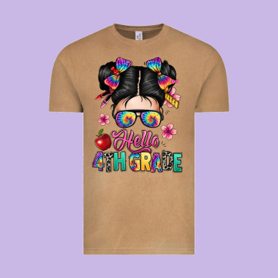 Hello Fourth Grade Vintage Tee Designed By Texasbilliewilder