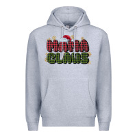 Heather Grey mama claus Premium Hoodie - MaliasSmallBusiness
