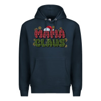 Navy mama claus Premium Hoodie - MaliasSmallBusiness