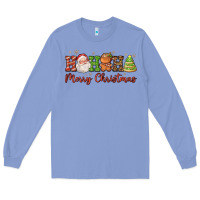 Colony Blue hohoho merry christmas santa coffee cup tree cooki Long Sleeve Tee - FaDigitalArtStudio