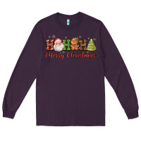 Plum hohoho merry christmas santa coffee cup tree cooki Long Sleeve Tee - FaDigitalArtStudio