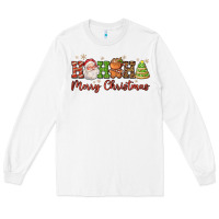 White hohoho merry christmas santa coffee cup tree cooki Long Sleeve Tee - FaDigitalArtStudio