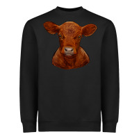 Black red angus calf Heavyweight Sweatshirt - RanaPortraitStore