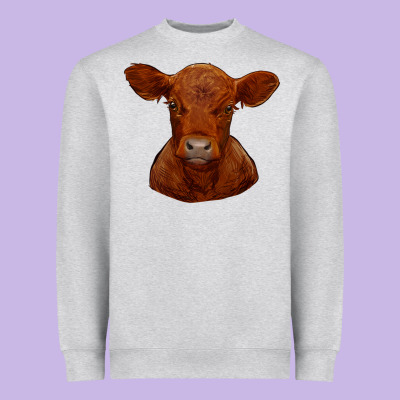 Heavyweight Sweatshirt red angus calf
