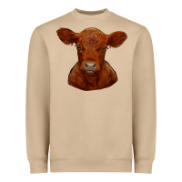 Mushroom red angus calf Heavyweight Sweatshirt - RanaPortraitStore