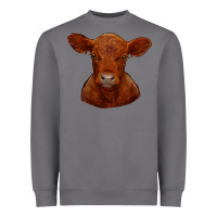 Storm red angus calf Heavyweight Sweatshirt - RanaPortraitStore