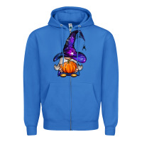 True Royal witch gnome with pumpkin Zipper Hoodie - BundleAndBundleShop