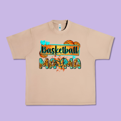 Basketball Mama With Leopard Urban Heavy Tee Designed By Zillion Design Studio