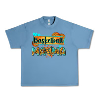 Pebble Blue basketball mama with leopard Urban Heavy Tee - Zillion Design Studio
