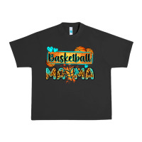 Pigment Black basketball mama with leopard Urban Heavy Tee - Zillion Design Studio