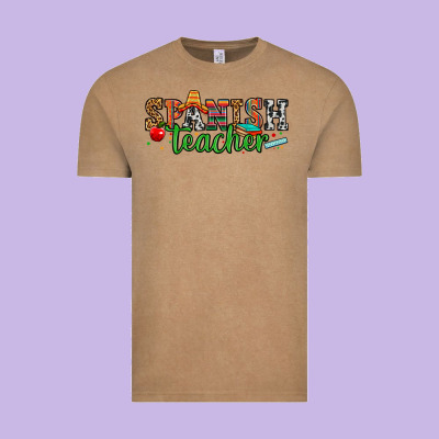 Spanish Teacher Vintage Tee Designed By Zillion Design Studio
