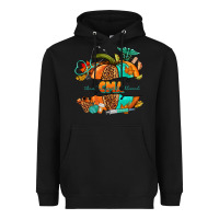 Black cma pumpkin nurse Heavyweight Hoodie - NancyCooperArtShop