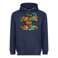 Navy cma pumpkin nurse Heavyweight Hoodie - NancyCooperArtShop