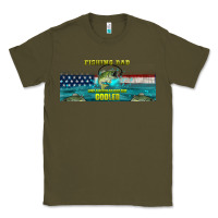 Army Green fishing dad  libbey glass Classic Tee - HRA Design Shop