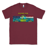 Burgundy fishing dad  libbey glass Classic Tee - HRA Design Shop