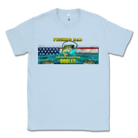 Dusty Blue fishing dad  libbey glass Classic Tee - HRA Design Shop