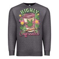 Charcoal Heather highly caffeinated Premium Sweatshirt - MaliasSmallBusiness