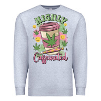 Heather Grey highly caffeinated Premium Sweatshirt - MaliasSmallBusiness