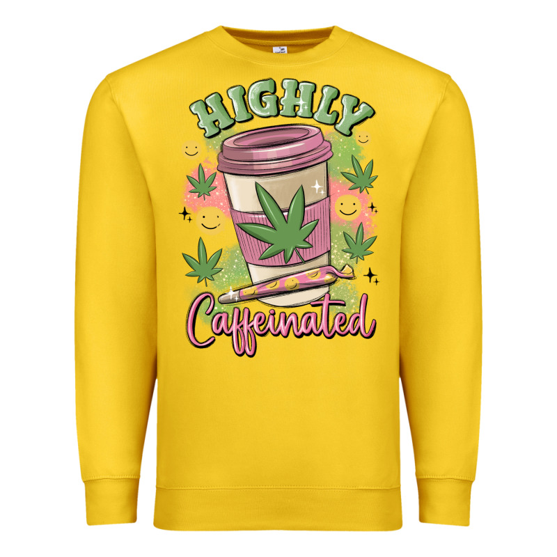 Highly Caffeinated Premium Sweatshirt by MaliasSmallBusiness | Teevron