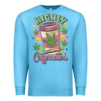 Ocean Blue highly caffeinated Premium Sweatshirt - MaliasSmallBusiness