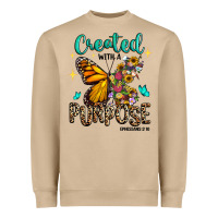 Mushroom created with a purpose ephesians 2 10 Heavyweight Sweatshirt - RanaPortraitStore