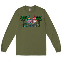Army Green summer Long Sleeve Tee - CowhideDigitalArt