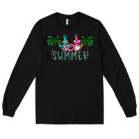 Black summer Long Sleeve Tee - CowhideDigitalArt