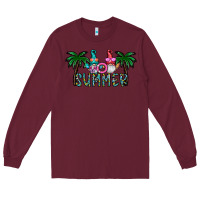 Burgundy summer Long Sleeve Tee - CowhideDigitalArt