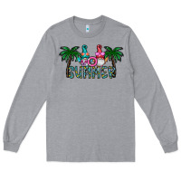 Heather Grey summer Long Sleeve Tee - CowhideDigitalArt