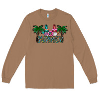 Toasted Coconut summer Long Sleeve Tee - CowhideDigitalArt
