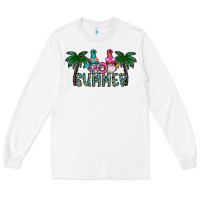 White summer Long Sleeve Tee - CowhideDigitalArt
