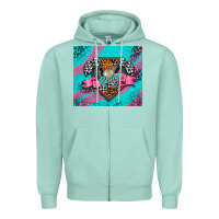 Seafoam racing pink tumbler Zipper Hoodie - AdoDesignShop