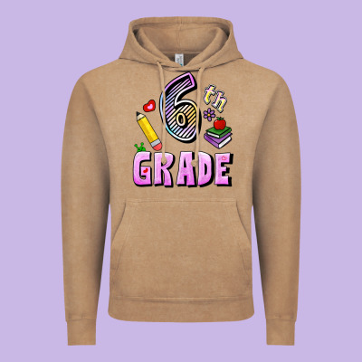Vintage Hoodie Sixth Grade